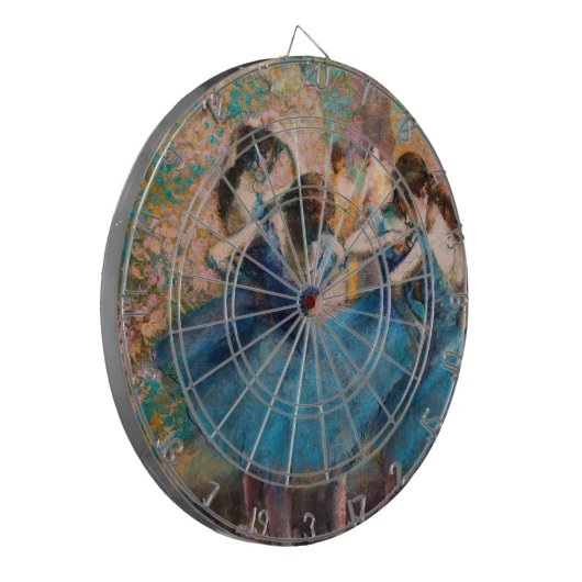 Edgar Degas - Tänzer in Blau Dartscheibe (Vorderseite Links)