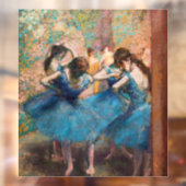 Edgar Degas - Tänzer in Blau Fensteraufkleber (Blatt 2)