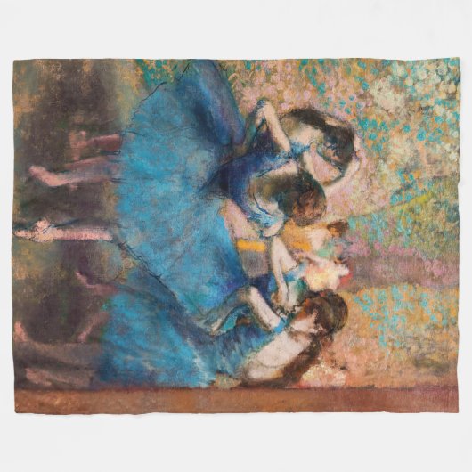 Edgar Degas - Tänzer in Blau Fleecedecke (Vorderseite (Horizontal))