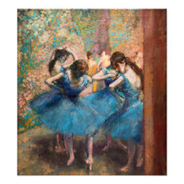 Edgar Degas - Tänzer in Blau Fotodruck