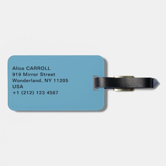 Edgar Degas - Tänzer in Blau Gepäckanhänger (Rückseite horizontal)