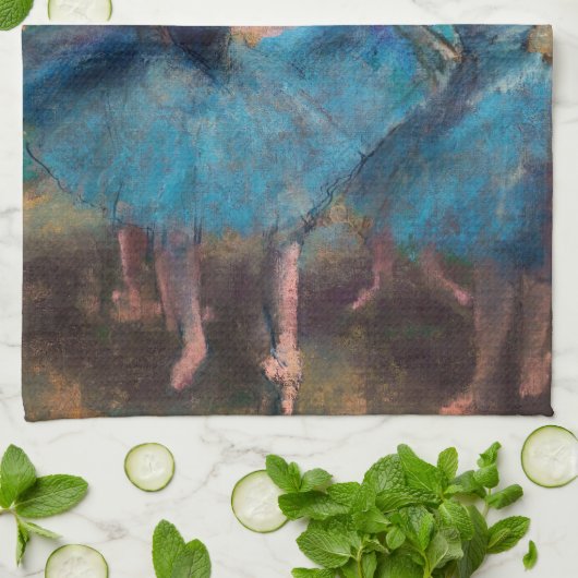 Edgar Degas - Tänzer in Blau Geschirrtuch (Gefaltet)