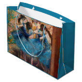 Edgar Degas - Tänzer in Blau Große Geschenktüte (Rückseite Schrägansicht)