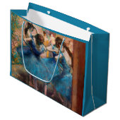 Edgar Degas - Tänzer in Blau Große Geschenktüte (Vorderseite Schrägansicht)