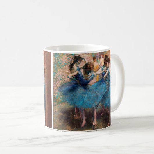 Edgar Degas - Tänzer in Blau Kaffeetasse (VorderseiteRechts)