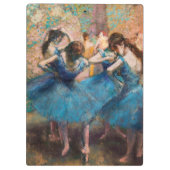 Edgar Degas - Tänzer in Blau Klemmbrett (Rückseite)