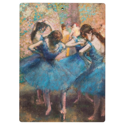 Edgar Degas - Tänzer in Blau Klemmbrett (Rückseite)