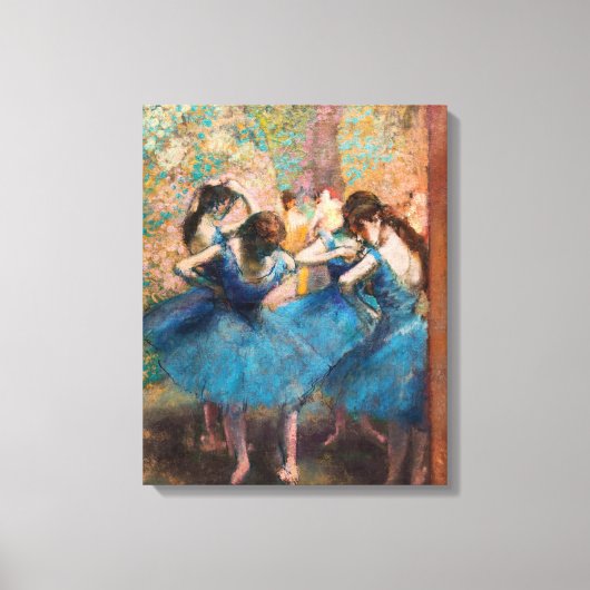 Edgar Degas - Tänzer in Blau Leinwanddruck (Vorderseite)