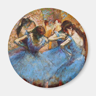 Edgar Degas - Tänzer in Blau Magnet
