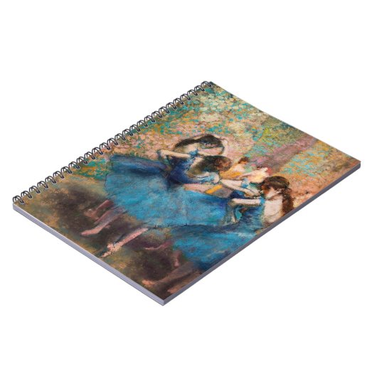 Edgar Degas - Tänzer in Blau Notizblock (Linke Seite)