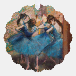 Edgar Degas - Tänzer in Blau Ornament Karte