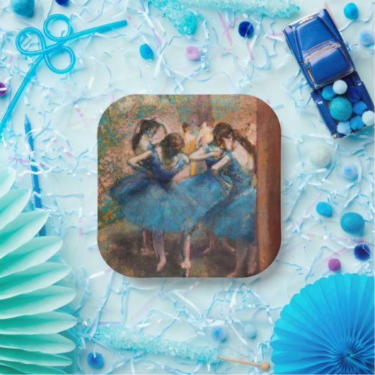 Edgar Degas - Tänzer in Blau Pappteller (Party)