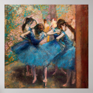 Edgar Degas - Tänzer in Blau Poster