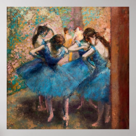 Edgar Degas - Tänzer in Blau Poster (Vorne)