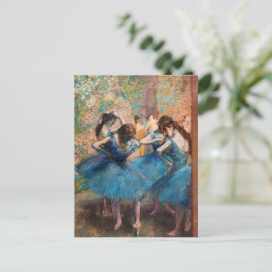 Edgar Degas - Tänzer in Blau Postkarte (Stehend Vorderseite)