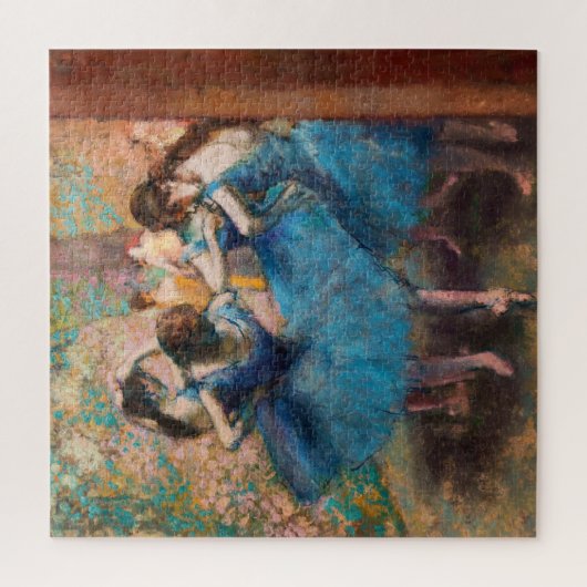Edgar Degas - Tänzer in Blau Puzzle (Vertikal)