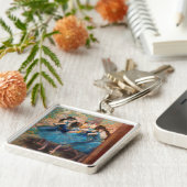 Edgar Degas - Tänzer in Blau Schlüsselanhänger (Seite)