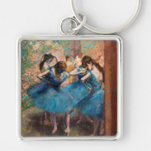 Edgar Degas - Tänzer in Blau Schlüsselanhänger