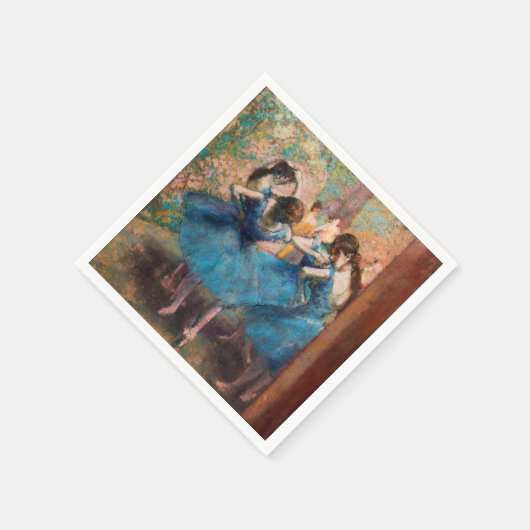 Edgar Degas - Tänzer in Blau Serviette (Ecke)