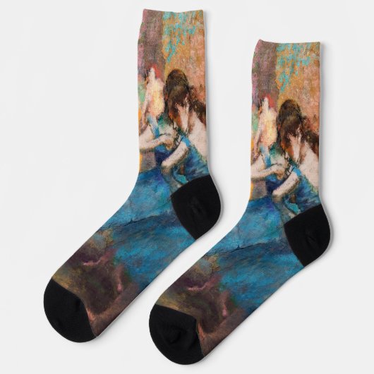 Edgar Degas - Tänzer in Blau Socken (Linkes Detail)