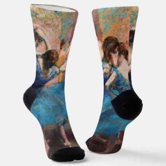 Edgar Degas - Tänzer in Blau Socken (Gewinkelt)