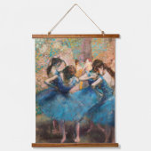 Edgar Degas - Tänzer in Blau Wandteppich Mit Holzrahmen (Vorderseite)