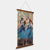 Edgar Degas - Tänzer in Blau Wandteppich Mit Holzrahmen (Gewinkelt)