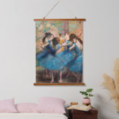 Edgar Degas - Tänzer in Blau Wandteppich Mit Holzrahmen (Schlafzimmer)
