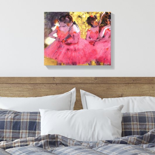 Edgar Degas - Tänzer in Rosa - Balletttanz Lover Leinwanddruck (Insitu (Schlafzimmer))