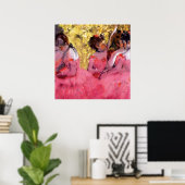Edgar Degas - Tänzer in Rosa - Balletttanz Lover Poster (Heimbüro)
