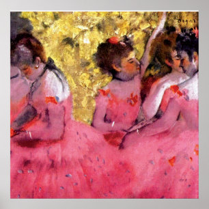 Edgar Degas - Tänzer in Rosa - Balletttanz Lover Poster