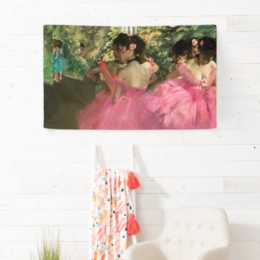 Edgar Degas - Tänzer in Rosa Banner (Insitu)