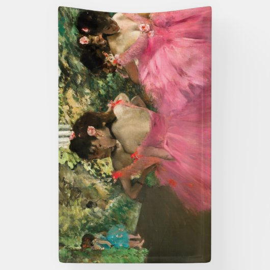 Edgar Degas - Tänzer in Rosa Banner (Vertikal)