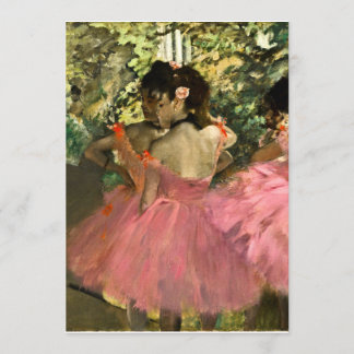 Edgar Degas - Tänzer in Rosa Einladung