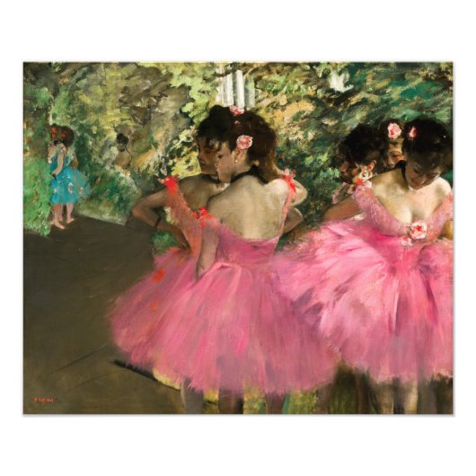 Edgar Degas - Tänzer in Rosa Fotodruck (Vorne)
