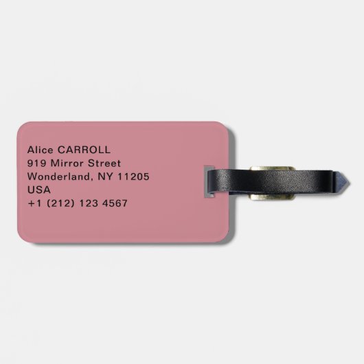 Edgar Degas - Tänzer in Rosa Gepäckanhänger (Rückseite horizontal)