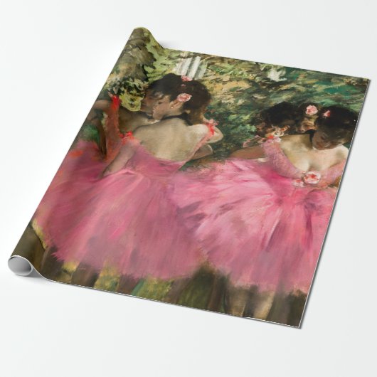 Edgar Degas - Tänzer in Rosa Geschenkpapier (Ungerollt)