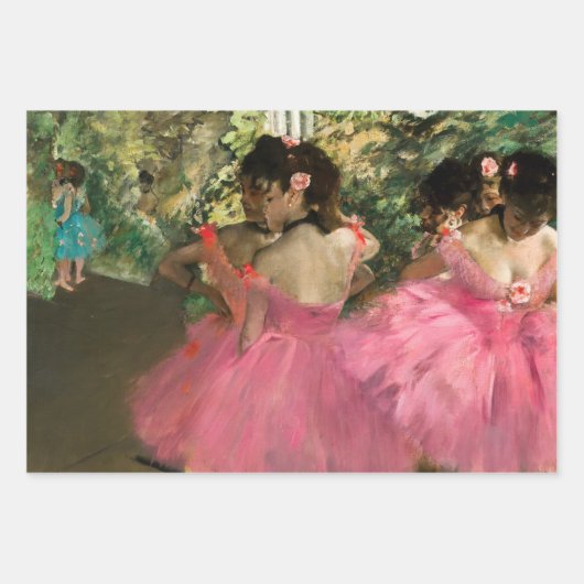 Edgar Degas - Tänzer in Rosa Geschenkpapier Set (Vorderseite)