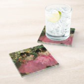 Edgar Degas - Tänzer in Rosa Glasuntersetzer (Schrägansicht)