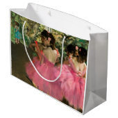 Edgar Degas - Tänzer in Rosa Große Geschenktüte (Rückseite Schrägansicht)