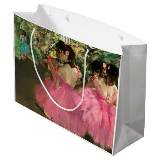 Edgar Degas - Tänzer in Rosa Große Geschenktüte (Rückseite Schrägansicht)