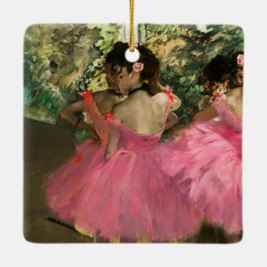 Edgar Degas - Tänzer in Rosa Keramikornament (Rückseite)