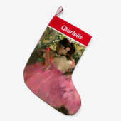 Edgar Degas - Tänzer in Rosa Kleiner Weihnachtsstrumpf (Vorderansicht (hängend))