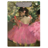 Edgar Degas - Tänzer in Rosa Klemmbrett (Vorderseite)
