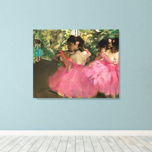 Edgar Degas - Tänzer in Rosa Leinwanddruck (Insitu (Holzboden))