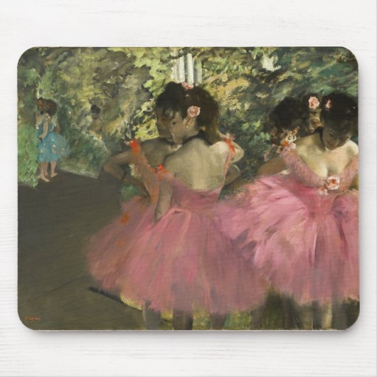 Edgar Degas - Tänzer in Rosa Mousepad (Vorne)