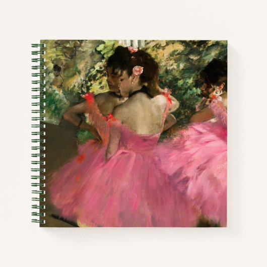 Edgar Degas - Tänzer in Rosa Notizblock (Vorderseite)