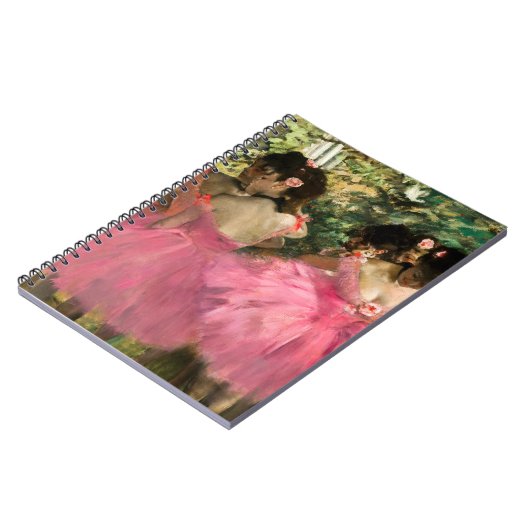 Edgar Degas - Tänzer in Rosa Notizblock (Linke Seite)