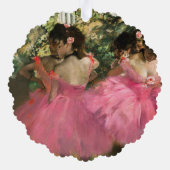 Edgar Degas - Tänzer in Rosa Ornament Karte (Rückseite)