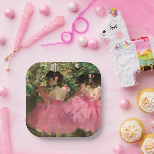 Edgar Degas - Tänzer in Rosa Pappteller (Party)